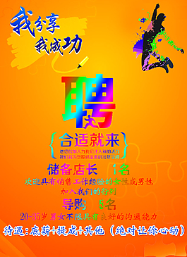 招聘海報