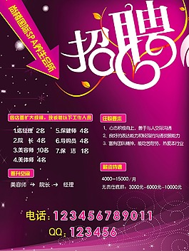 招聘海報(bào)
