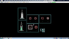 現(xiàn)代歐式觀光塔CAD建筑設(shè)計圖紙