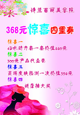 美容院海報