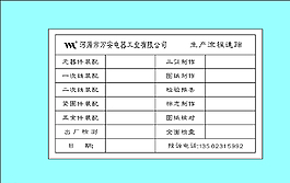 生產流程卡圖片