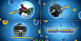 藍色泡泡中的視頻展示AE模板