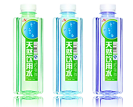 飲用天然水包裝設計圖片