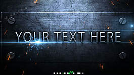 用AE制作金屬質感的過光文字特效