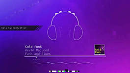 音樂播放器音頻波形可視化AE源文件