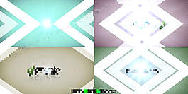 簡潔干凈的logo翻轉(zhuǎn)展示片頭
