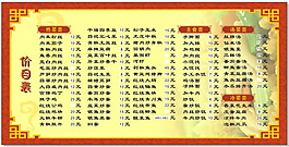 橫版雕花古典飯店菜單