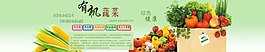 綠色蔬菜有機(jī)蔬菜網(wǎng)頁banner