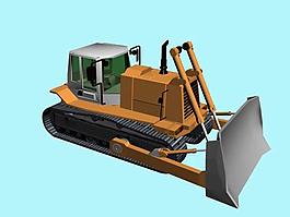 3D模型推土機