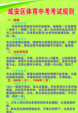 體育中考規(guī)則圖片