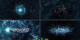 震撼的能量爆發(fā)logo片頭AE工程