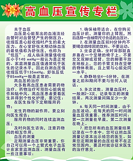 高血壓宣傳專欄圖片