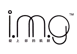 愛上你的肌膚愛美肌IMGlogo設計SY