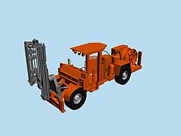 3D液壓臺(tái)車模型