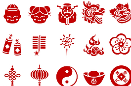 中國元素圖標矢量素材圖片