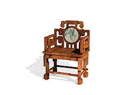 中式椅子模型圖片