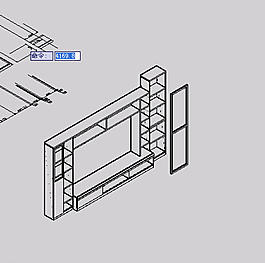 CAD陈龙 电视墙 3DCAD图片