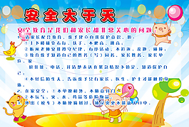 幼兒園安全教育展板