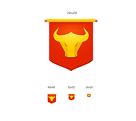 牛頭LOGO模板下載圖片