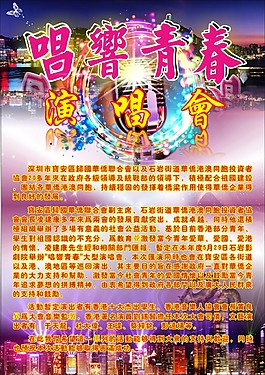 演唱會簡介海報