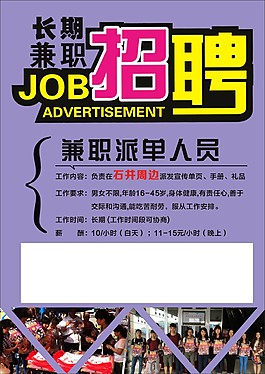 創意招聘海報