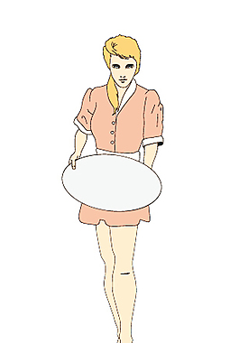 高挑的服務員