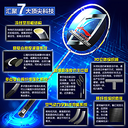 淘寶天貓直通車羽毛球拍主圖