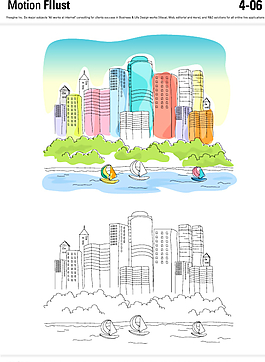城市矢量插畫圖片