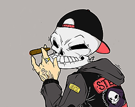hiphop骷髏圖片