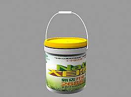 油漆桶  模型 包装设计图片