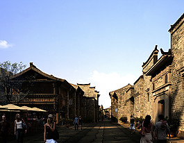 古建筑街區(qū)圖片