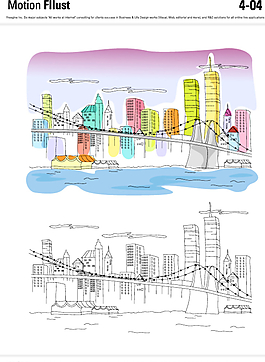 海港城市矢量插畫(huà)圖片