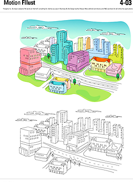 城市矢量插畫圖片