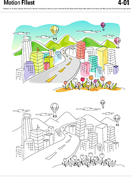 城市矢量插畫圖片