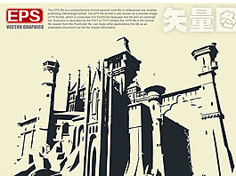 欧式建筑矢量图片