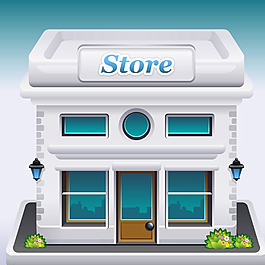 商店建筑 建筑模型 別圖片