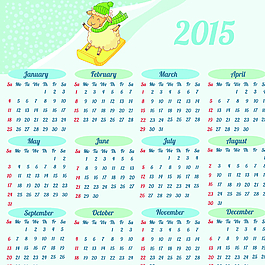 2015年年歷圖片