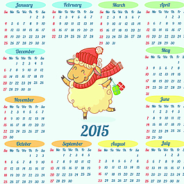 2015年年歷圖片