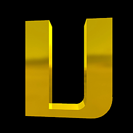 3D字體U圖片