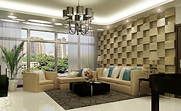 沙發(fā)背景墻圖片