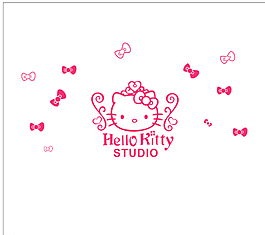 Kitty貓背景墻圖片