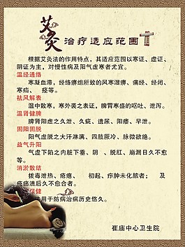 艾炙治療適應(yīng)范圍