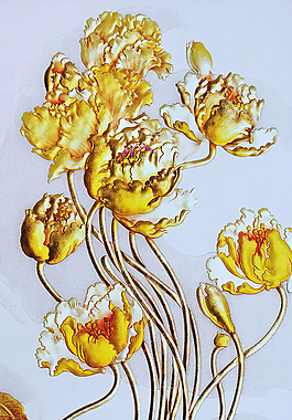 花卉花朵移门图片