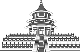 天壇矢量圖片