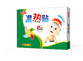 嬰兒退熱貼展開圖圖片