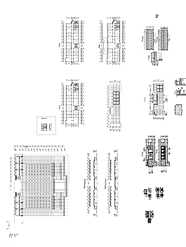 辦公樓餐廳CAD裝修施工圖圖片