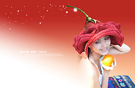 花朵女生