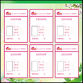 員工卡片員工風(fēng)采展板