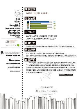 個人簡歷PSD