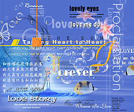 PSD美工字字體素材